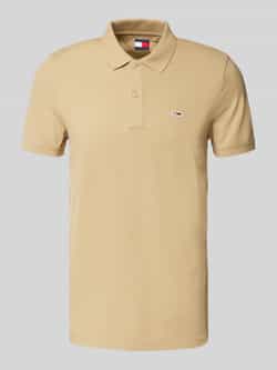 TOMMY JEANS Heren Polo's & T-shirts Tjm Slim Plancket Polo Ext Beige
