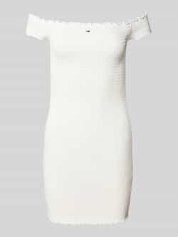Tommy Jeans Slim fit bodycon-mini-jurk met carmenhals