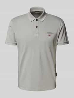 Napapijri Regular fit poloshirt met labelstitching model 'elbas'