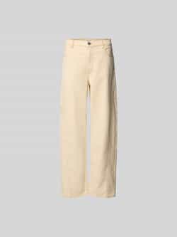 straight fit jeans met sierstiksels