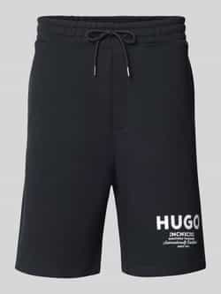 Hugo Blue Regular fit sweatshorts van puur katoen model 'NOMARIO'