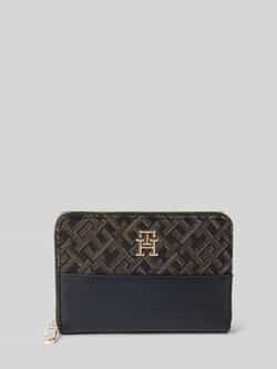 Tommy Hilfiger Jacquard Dames Portemonnee Herfst Winter Collectie Black Dames
