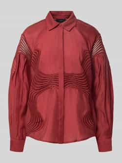 Copenhagen Muse Blouse met gehaakt kant en overhemdkraag model 'MOLLY'
