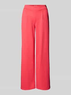 Ichi Wide leg stoffen broek met bandplooien model 'KATE Long'