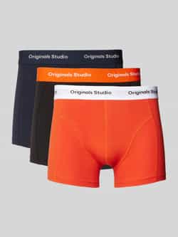 Jack & jones Boxershort met elastische band met label in een set van 3 stuks model 'VESTERBRO'
