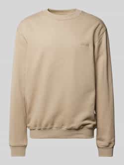 WOODBIRD Sweatshirt met labelstitching model 'Cane'