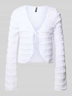 Pieces Regular fit cardigan met kanten details model 'ANINE'