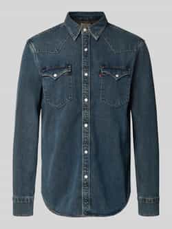 Levi's Regular fit jeansoverhemd met borstzakken en labeldetail