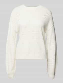 Vila Gebreide pullover met broderie anglaise model 'RIL'