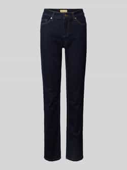 CAMBIO Flared cut jeans met persplooien model 'AMINA'