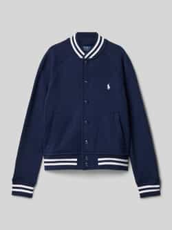 Polo Ralph Lauren Teens Bomberjack met labelstitching en steekzakken