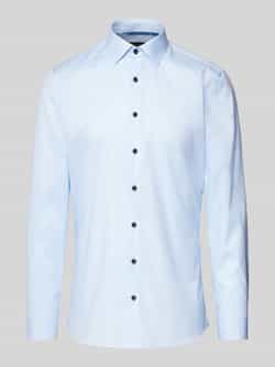 OLYMP No. Six Super slim fit zakelijk overhemd met structuurmotief model 'New York'