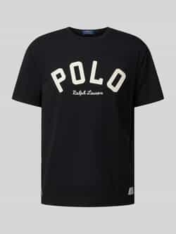 Polo Ralph Lauren Zwart T-shirt met Borduurwerk Black Heren