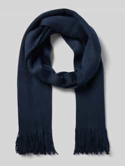 Christian Berg Men Sjaal in effen design met franjes