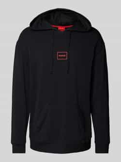 HUGO Hoodie met labelprint model 'Laze'