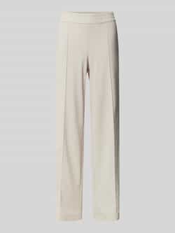 RAFFAELLO ROSSI Straight leg stoffen broek met vaste persplooien model 'COSMEA'