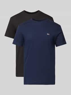 TOMMY JEANS Shirt met ronde hals TJM XSLIM 2PACK JERSEY TEE EXT (Set van 2)