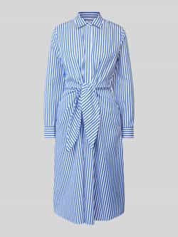 Lauren Ralph Lauren Midi-jurk met strikceintuur model 'KAHWELL'
