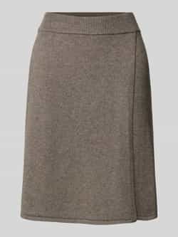 Oui Knielange rok met elastische band