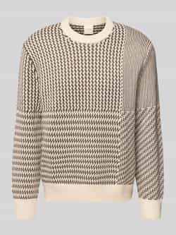 CK Calvin Klein Regular fit wollen pullover met ronde hals