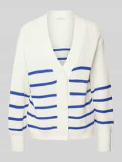 Tom Tailor Denim Comfort fit gebreid jack met geribde knoopsluiting