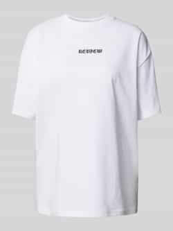 Review Oversized T-shirt met labelprint