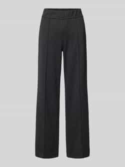 ROSNER Wide leg stoffen broek met elastische band model 'May'