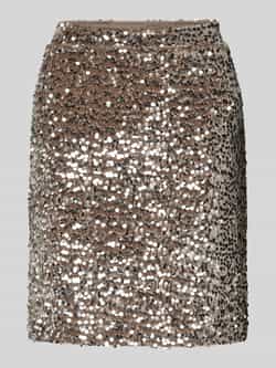 Pieces Minirok met pailletten model 'KAM'