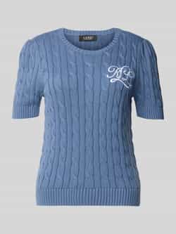 Lauren Ralph Lauren Gebreide pullover met labelstitching model 'TARJYLL'