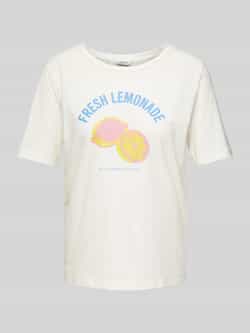 B.Young T-shirt met statement- en motiefprint model 'Tenja'