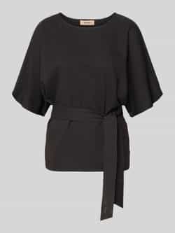 MOS MOSH Blouseshirt met strikceintuur model 'Pie Bellevue'