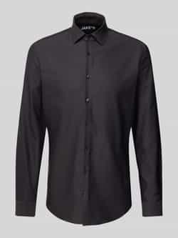 Jake*s Slim fit zakelijk overhemd met kentkraag