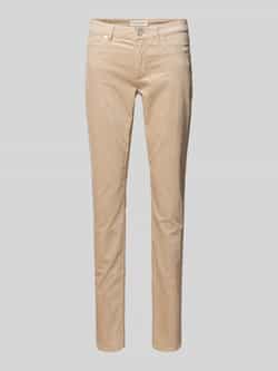 Marc O'Polo Slim fit fluwelen broek van een mix van biologisch katoen en viscose model 'LULEA'