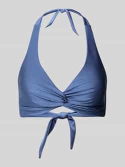 Barts voorgevormde halter bikinitop Isla blauw