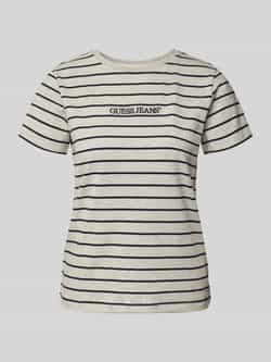 Guess Jeans Regular fit T-shirt met labelstitching