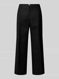 BRAX Straight leg linnen broek met verkort model