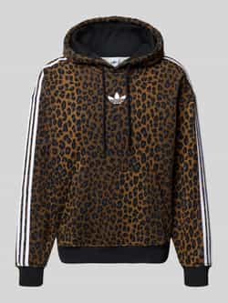 Adidas Originals Hoodie met labelstitching en kangoeroezak