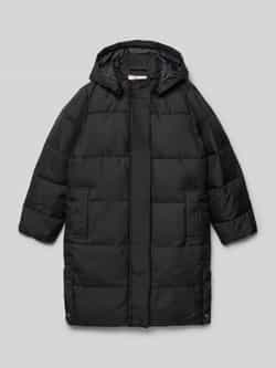 Only Regular fit gewatteerde lange jas met afneembare capuchon model 'IRENE'