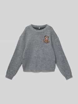 Only Regular fit gebreide pullover met motiefstitching model 'TEDDY'