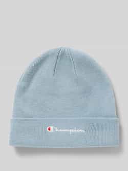 Champion Beanie met brede omslag en logostitching