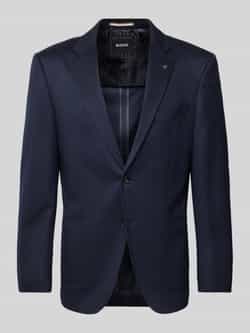 Boss 2-knoops colbert van viscose met reverskraag model 'Janson'