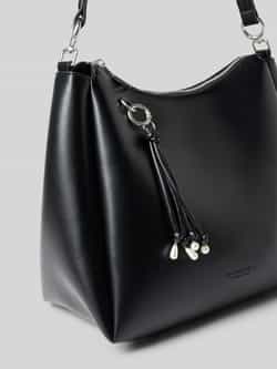 Seidenfelt Handtas met hanger model 'SANDVE MIDI HOBO'