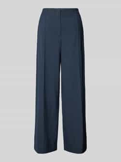MOS MOSH Wide leg stoffen broek met vaste persplooien model 'Nila Roy'