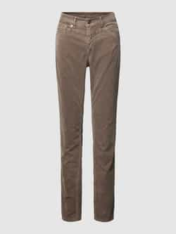 MAC Slim fit corduroy broek met ritszak