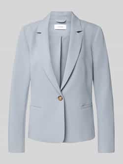 Comma Regular fit blazer met reverskraag en paspelzakken
