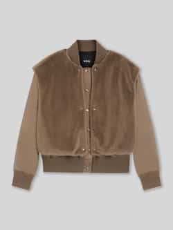Boss Regular fit bomberjack met afneembaar gilet van imitatiebont