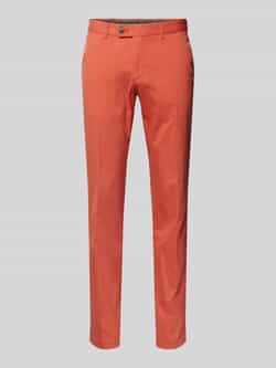 hiltl Regular fit chino met bandplooien model 'Tarent'