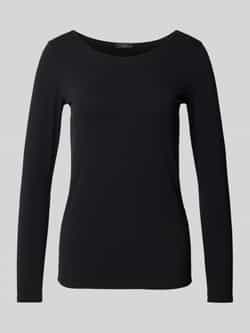 Marc Cain Lichtgewicht Longsleeve van Elastisch Materiaal Black Dames