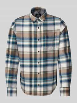 Lerros Regular fit vrijetijdsoverhemd met labelstitching