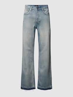EIGHTYFIVE Relaxed fit jeans met knoop- en ritssluiting